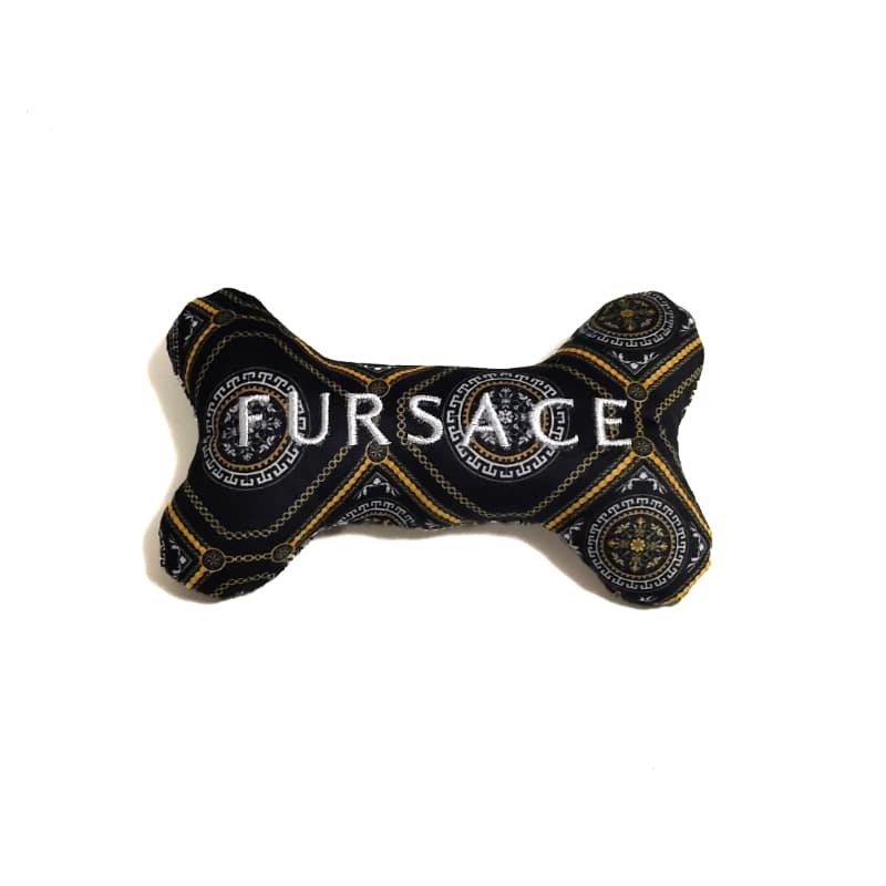 Catwalk Dog Fursace Bone Parody Plush Dog Toy