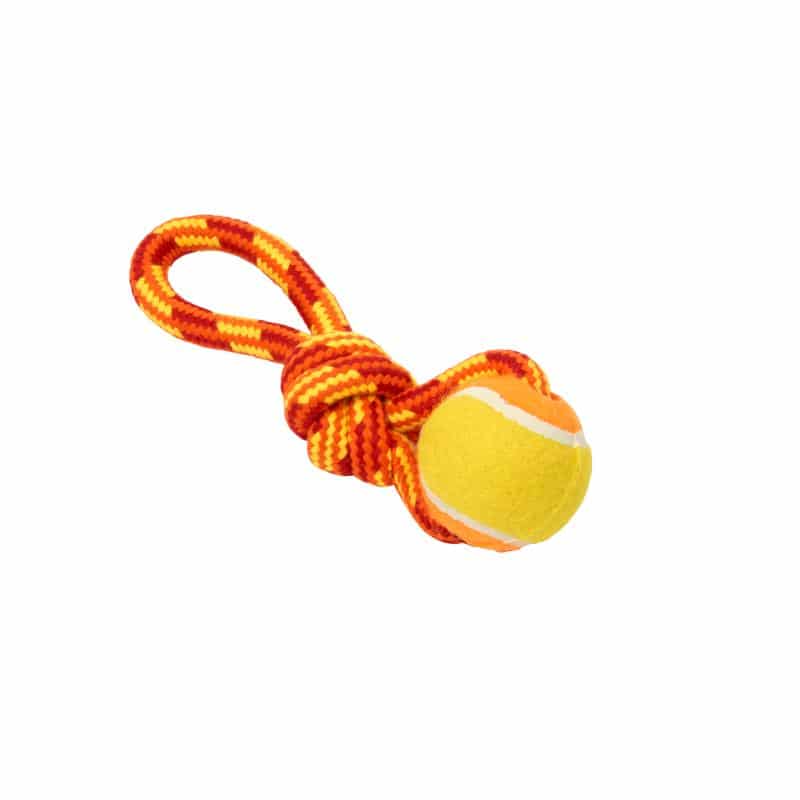 Buster Colour Rope Tuggaball Rød Orange Gul