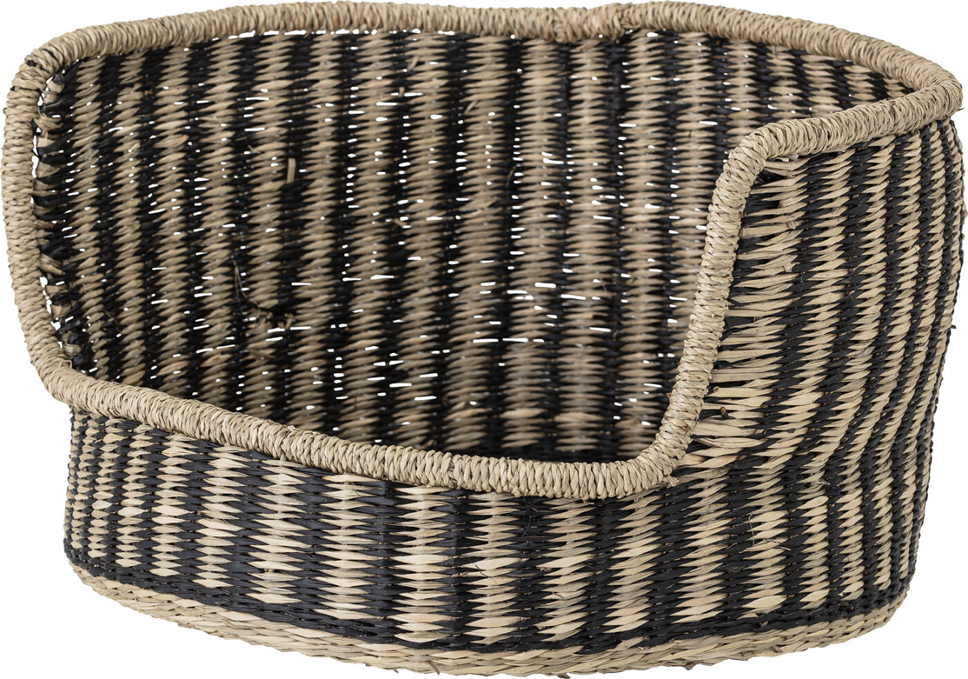 Bloomingville Lenina Hundekurv Flet Sort Søgræs
