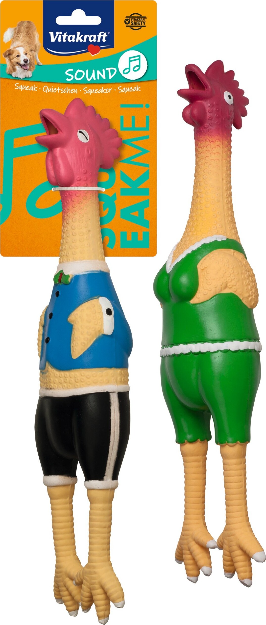 Vitakraft Kylling Latex Hundelegetøj Assorteret