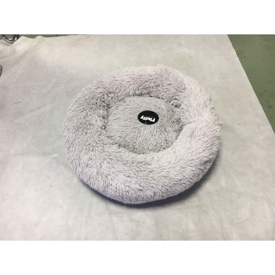 Fluffy Hundeseng Lysegrå
