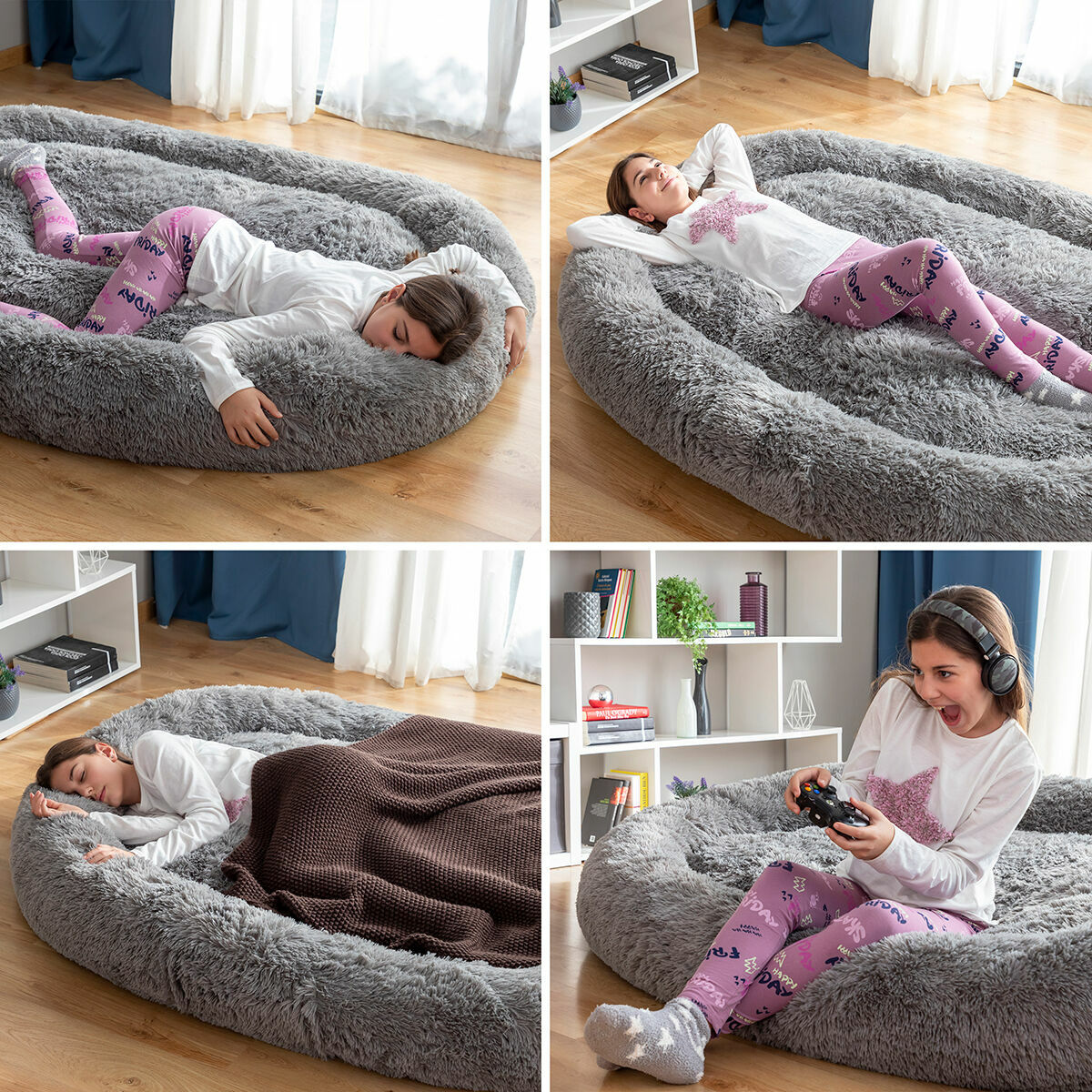 Hundeseng Til Mennesker  Human Dog Bed Innovagoods Grey