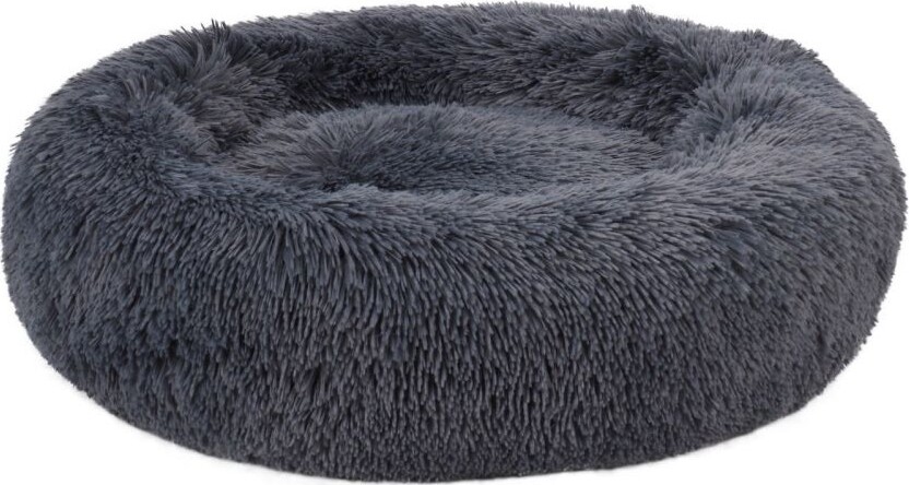 Fluffy Hundeseng Mørkegrå 100x100