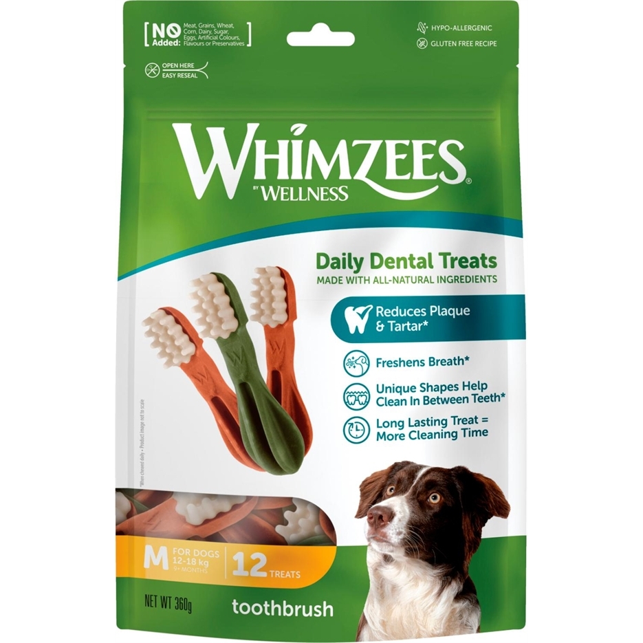 Whimzees Toothbrush Medium Stk 360g