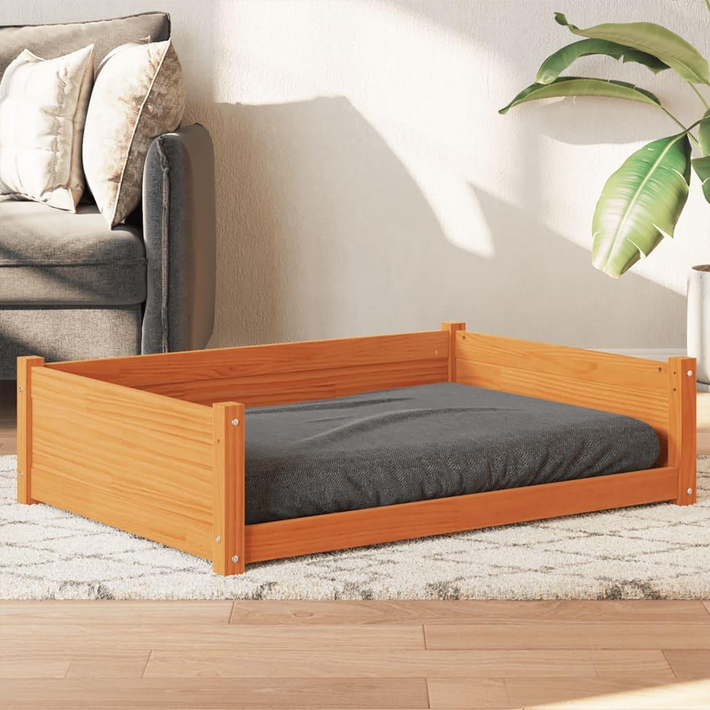 Hundeseng 105 5x75 5x28 Massivt Fyrretræ Gyldenbrun