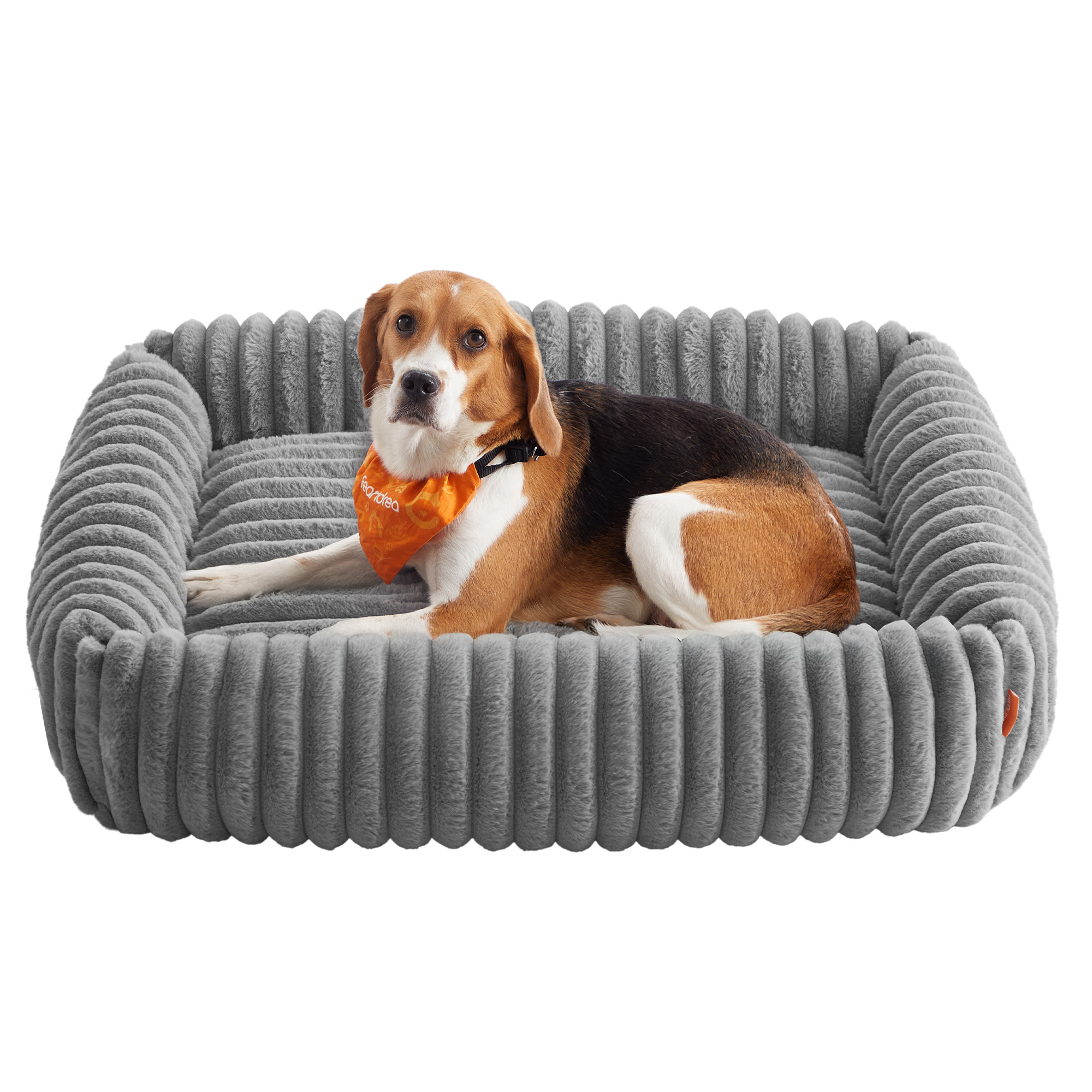 Feandrea Hundeseng Stor Hundesofa Blød Polstring Vaskbar Duegrå Pgw312gd01