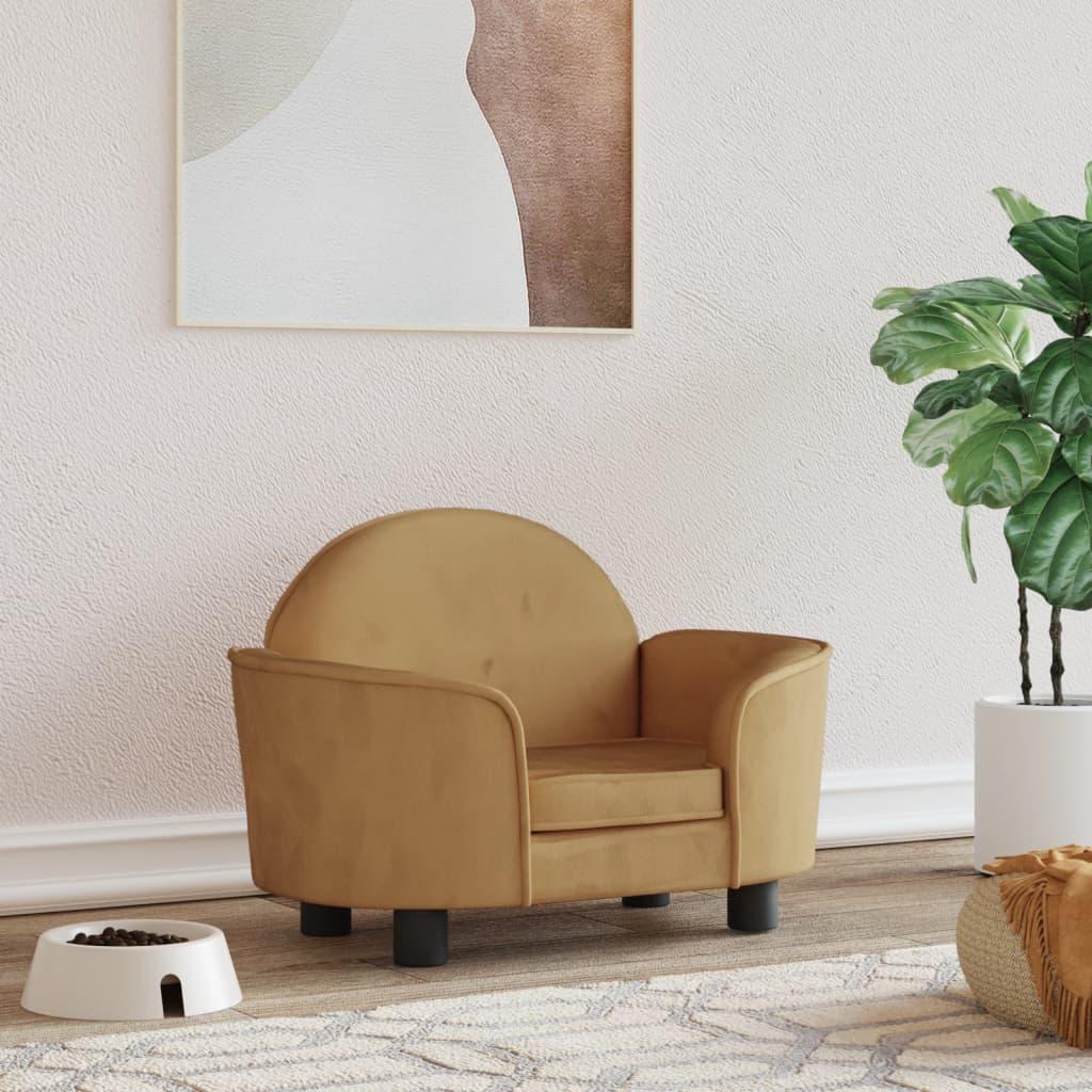 Hundesofa Velour   Brun