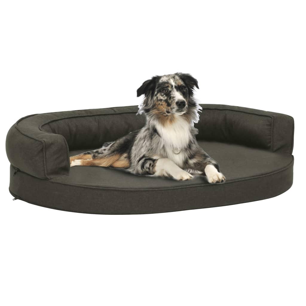 Ergonomisk Hundeseng  Hør Look Mørkegrå