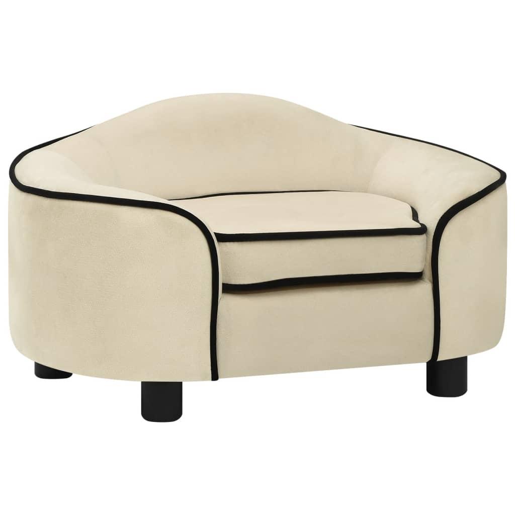 Hundesofa Plys Cremefarvet Hundeseng