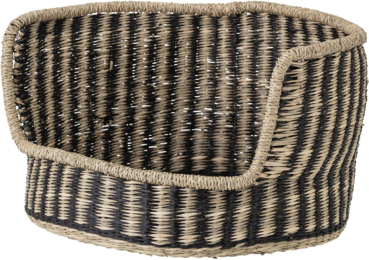 Hundekurv Bloomingville Lenina Søgræs Sort 4040 Hundeseng Til Små Mellemstore Hunde