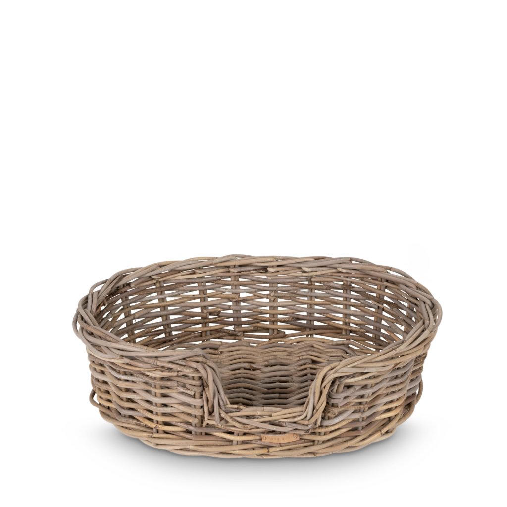 Holdbar Hundekurv L60xb40xh10 Grå Rattan