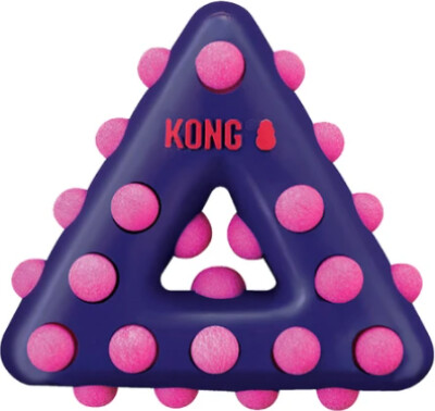 Kong Hundelegetøj Med Pivelyd Dotz Triangle