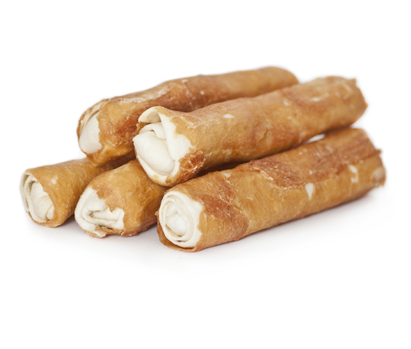 Stk Chicken Rolls Oksehud Tyggeben Til Hunde