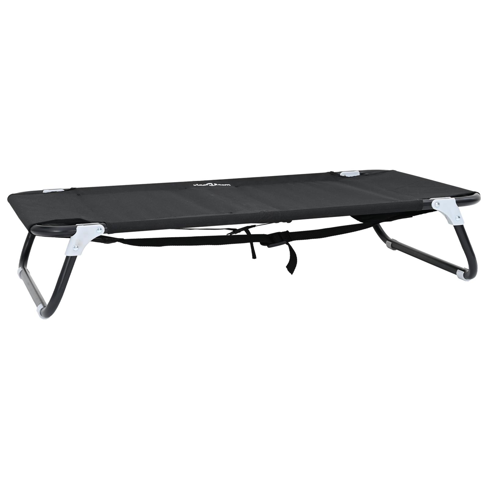 Foldbar Hundeseng Sort
