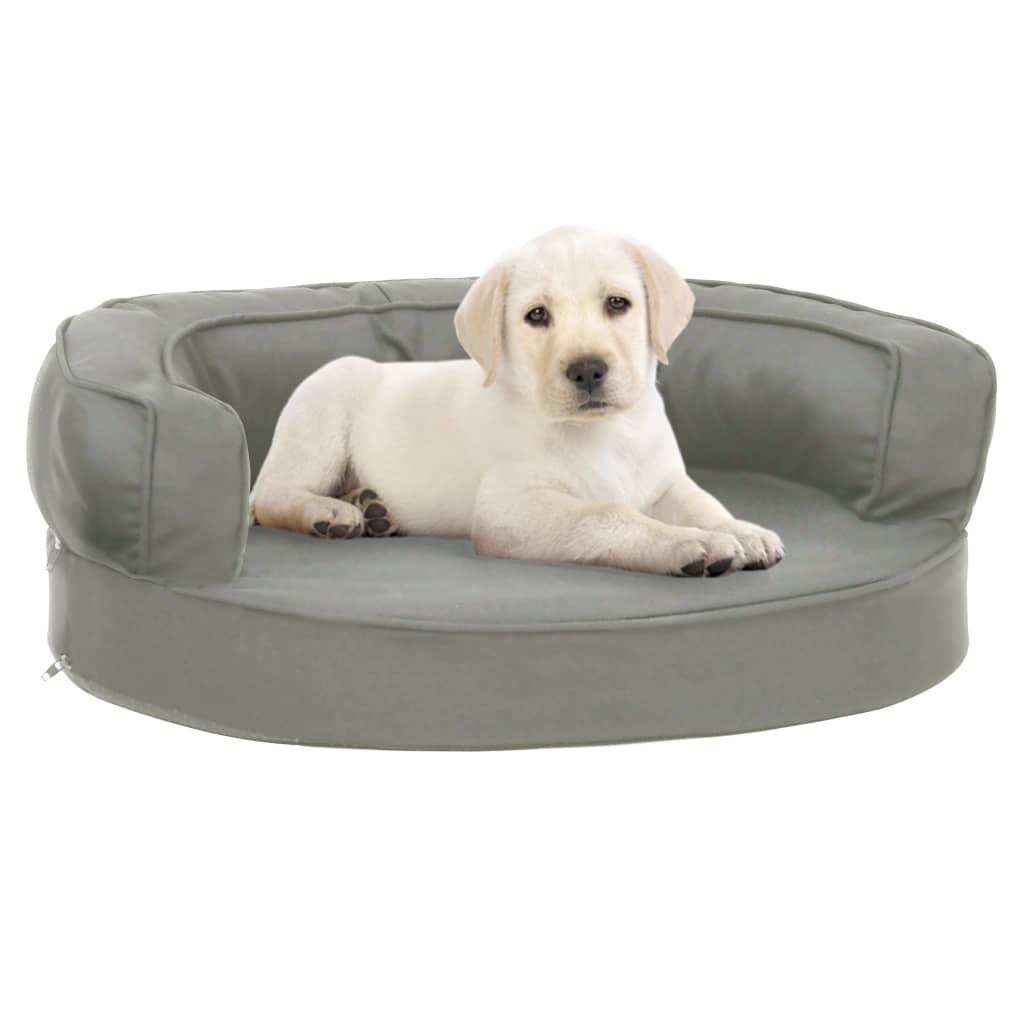 Ergonomisk Hundeseng Hør Look Grå
