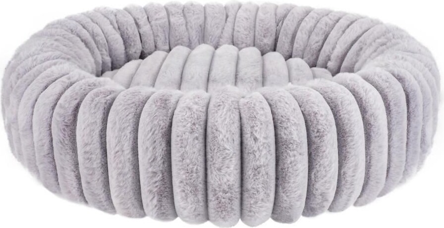 Nordic Paws Ripple Comfort Donut Hundeseng Lysegrå 100